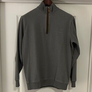 Coastal Cotton Gray Quarter-Zip Pullover